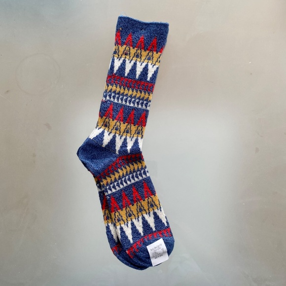 NWT - Patterned Blue Red Yellow White Dress Socks - Size 9 - 11 shoe - Picture 2 of 3